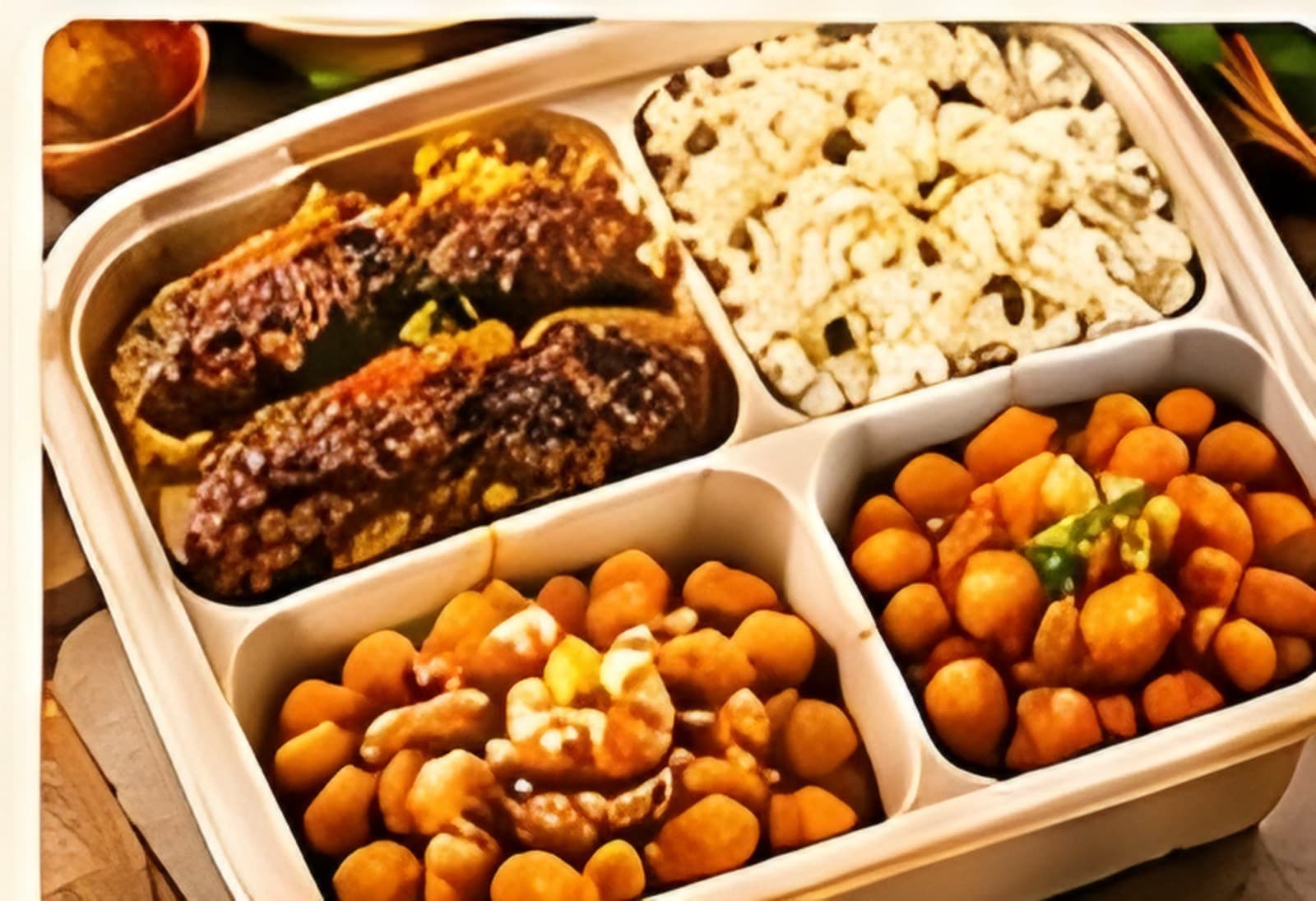Lamb Seekh Kebab Box — Platter style