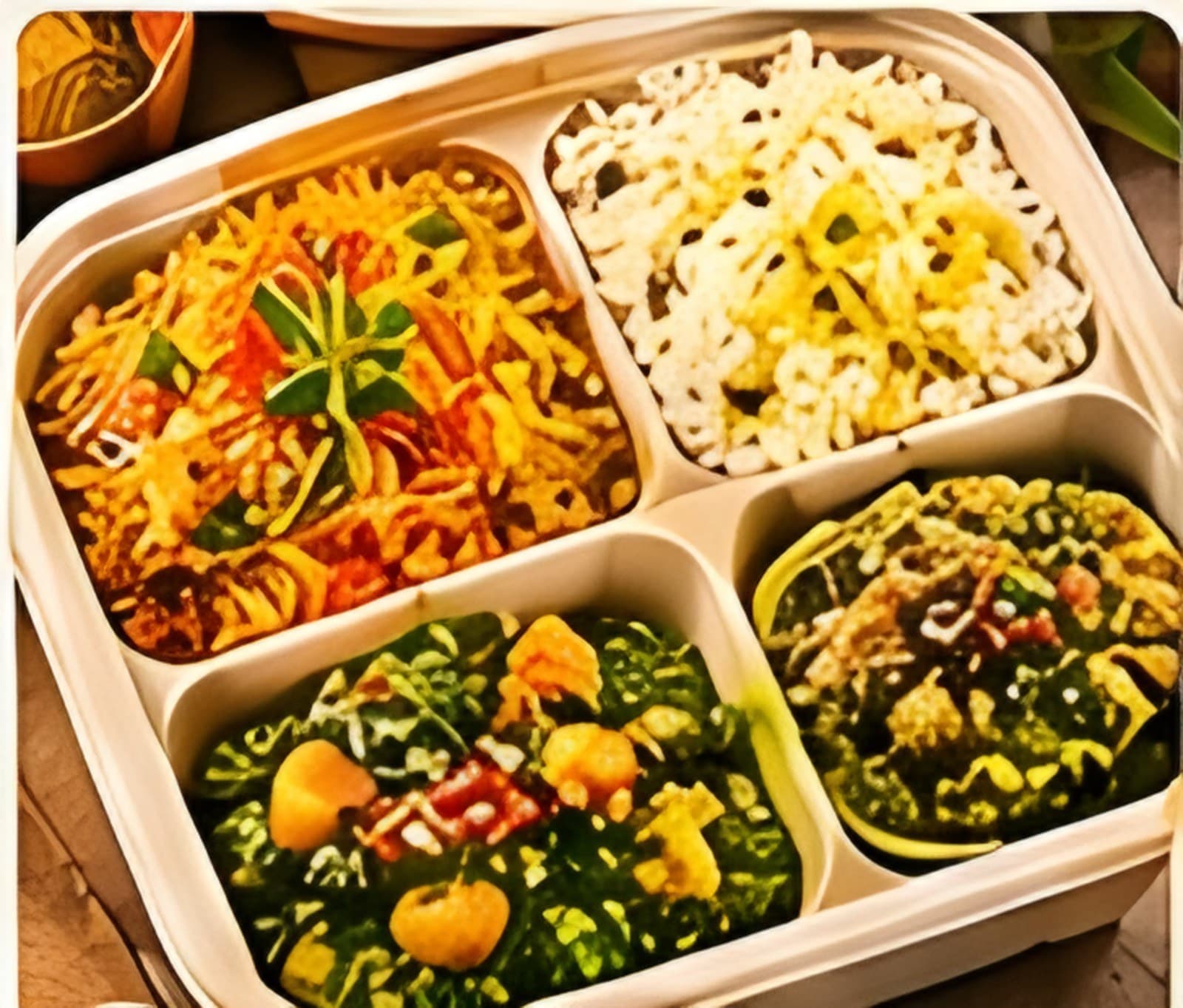 Vegetarian Royal Biryani Box — Platter style
