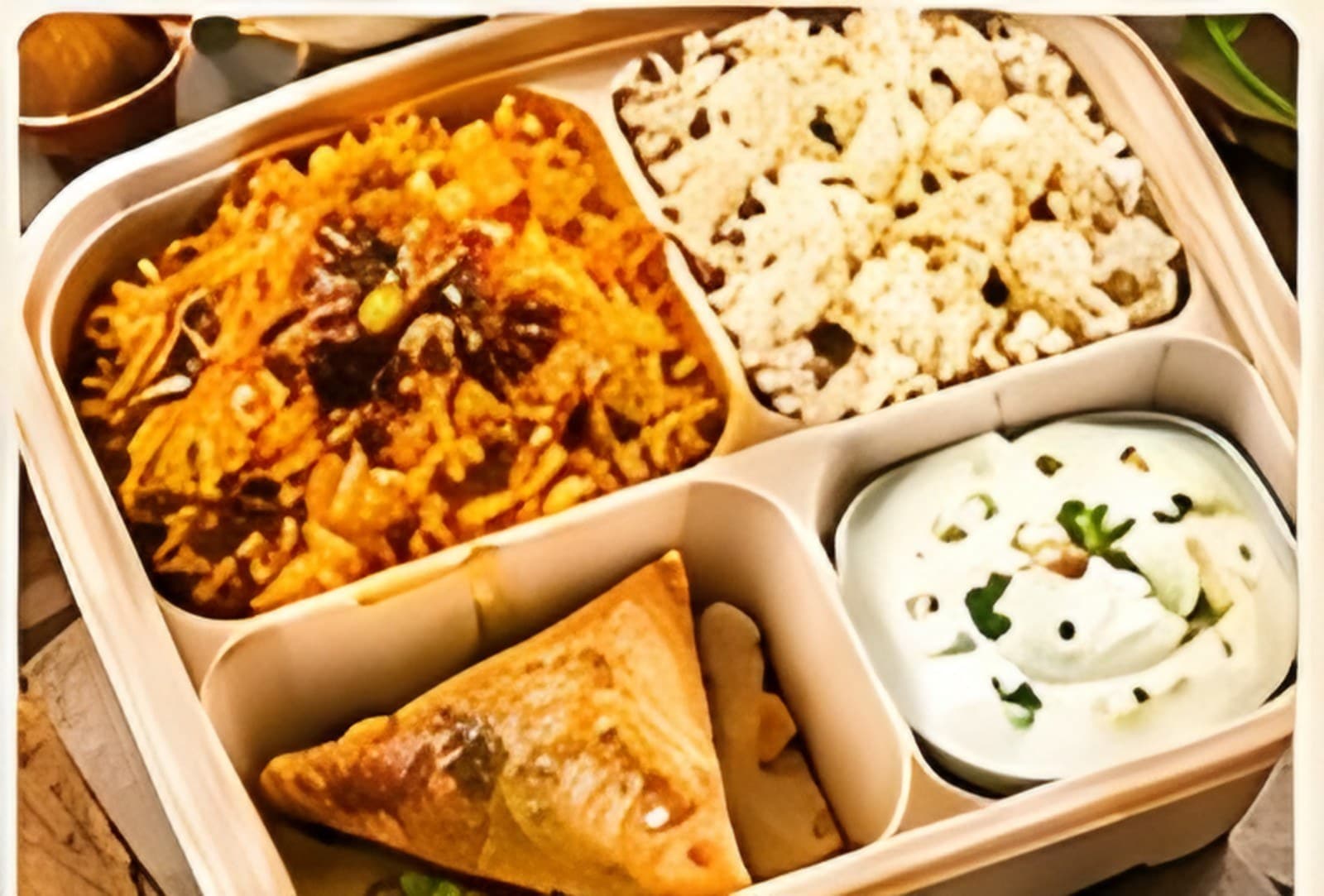 Royal Lamb Biryani Box — Platter style