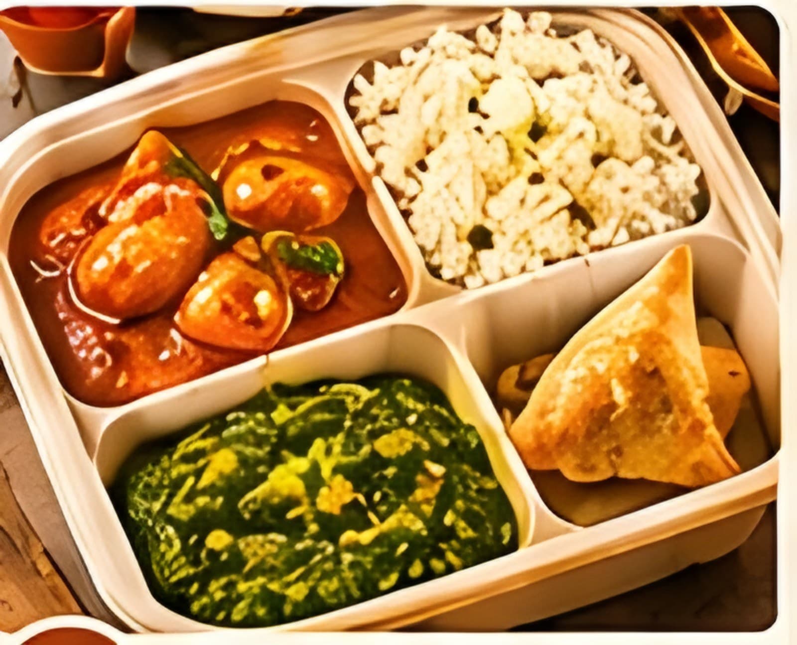 Homestyle Chicken Curry Box — Platter style