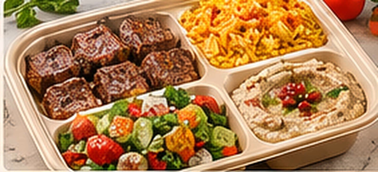 Premium Beef Shish Kabab Box — Platter style