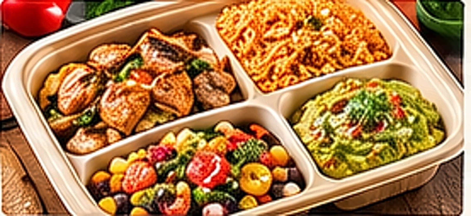 California Chicken Burrito Box — Platter style
