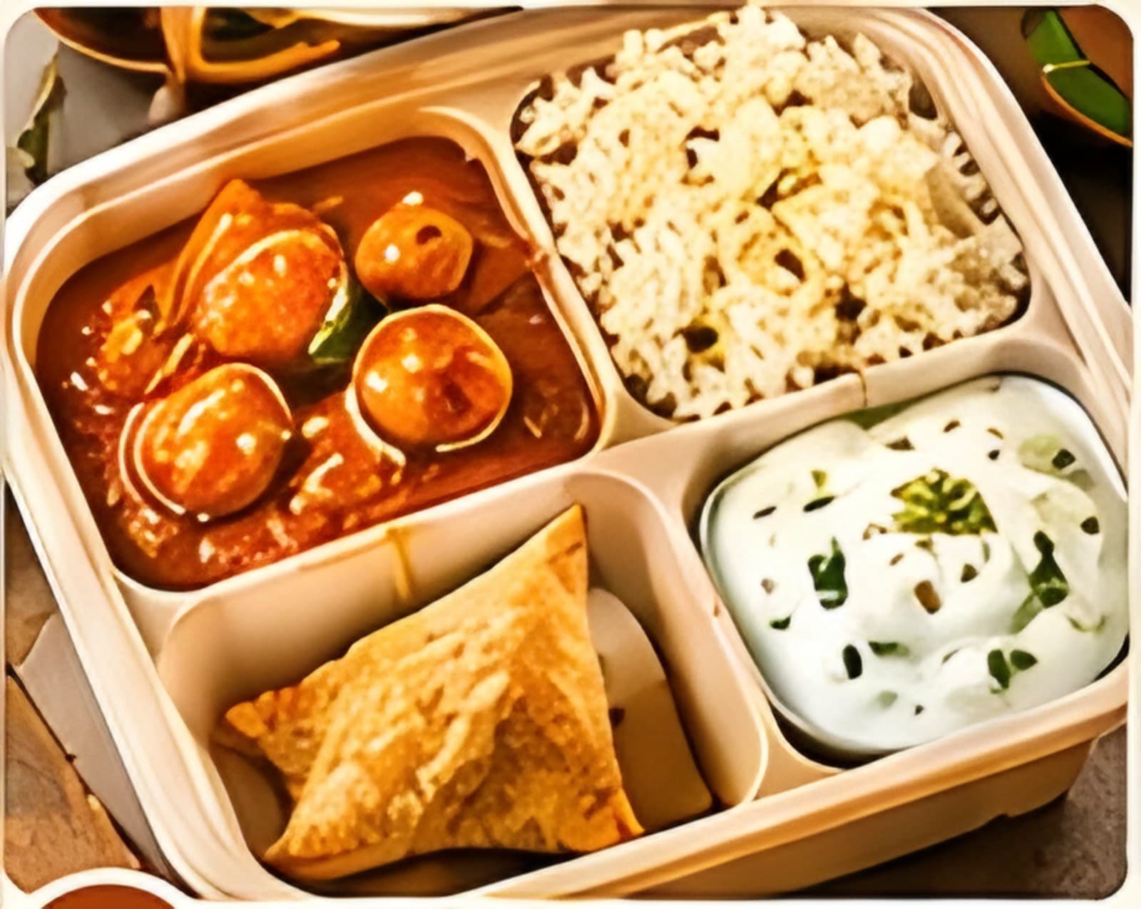 Curry Leaf Signature Chicken Box — Platter style