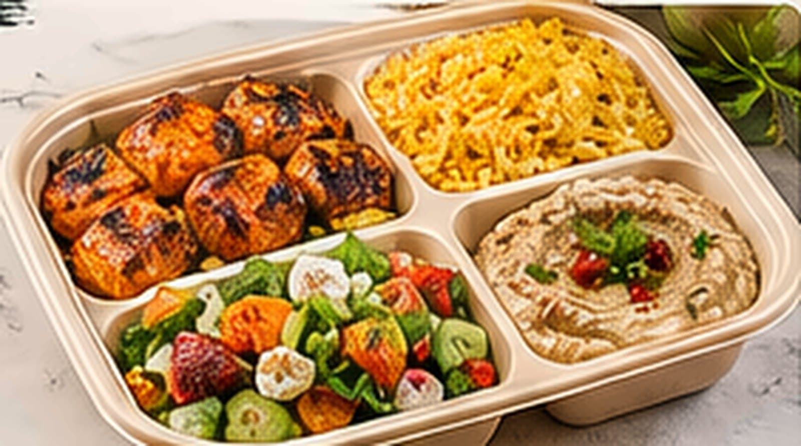 Mediterranean Chicken Kabab Box — Platter style