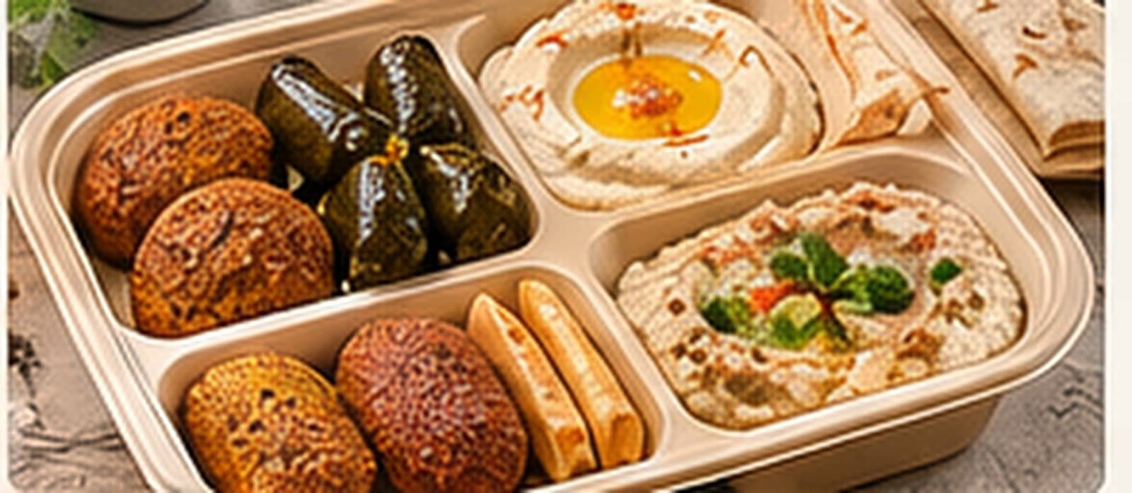 Mediterranean Mezze Box — Platter style