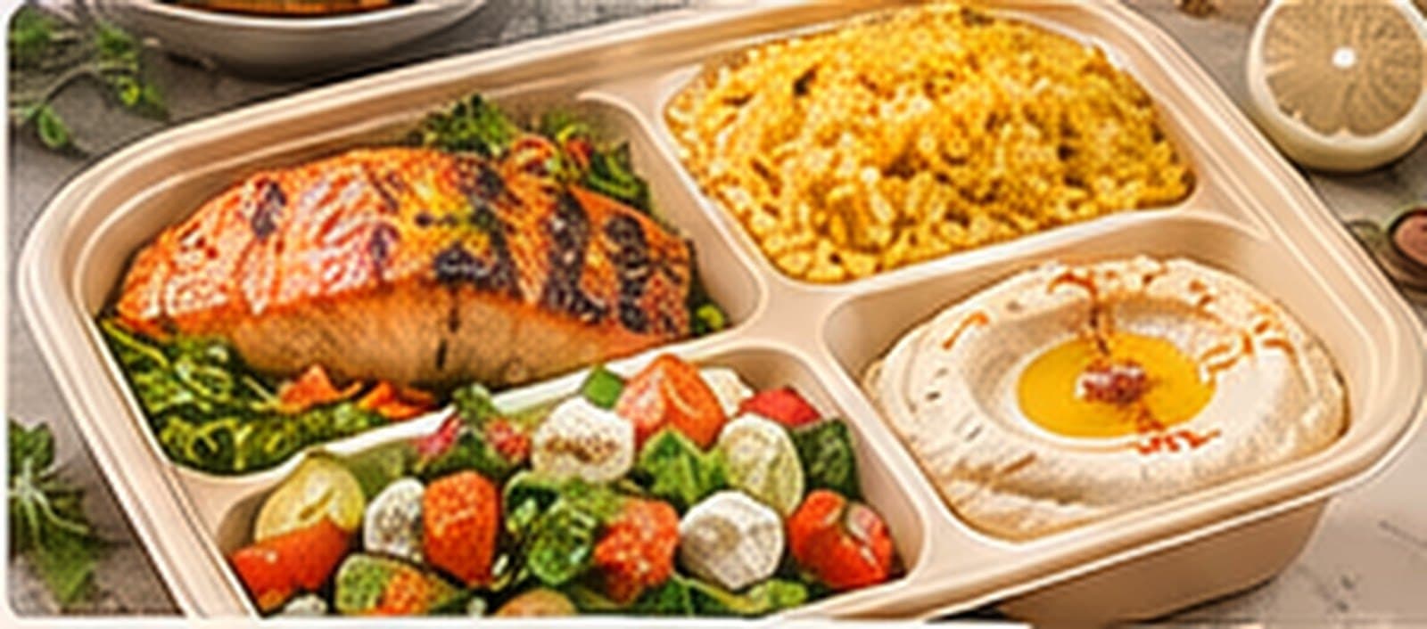 Mediterranean Salmon Box — Platter style