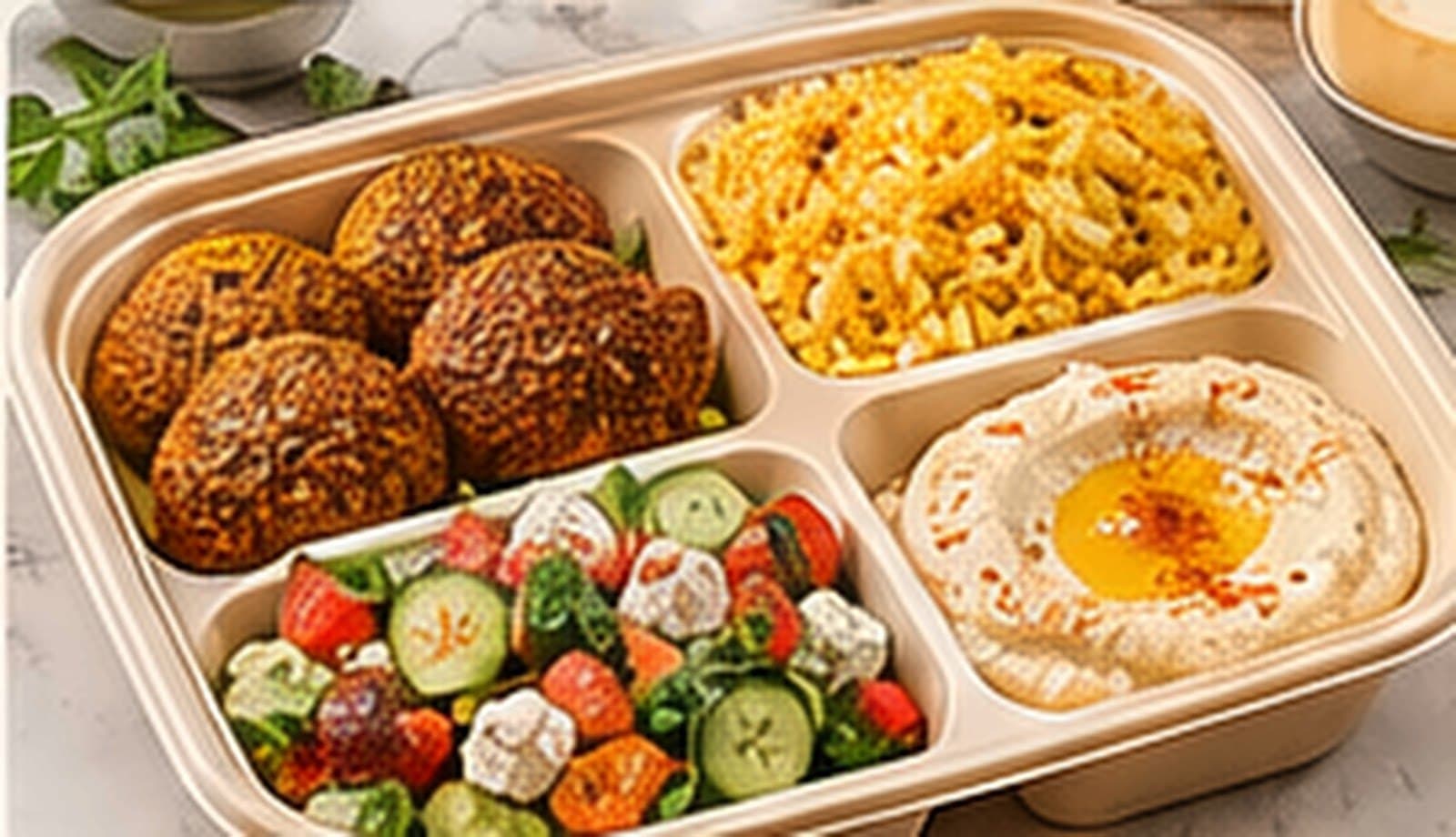 Vegetarian Mediterranean Box — Platter style
